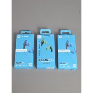 Jbuds Pro Signature Wired Earbuds - 3 Pack - JLab - Brand New 2 Blue 1 Teal